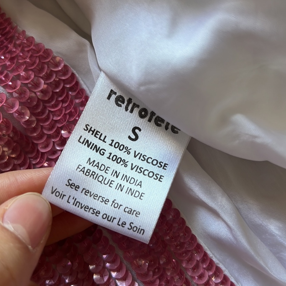 retrofete Gabrielle Dress in Multi Pink Stripe - Picture 9 of 14